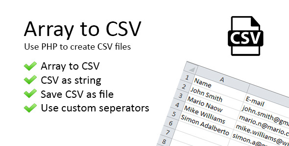 array2csv