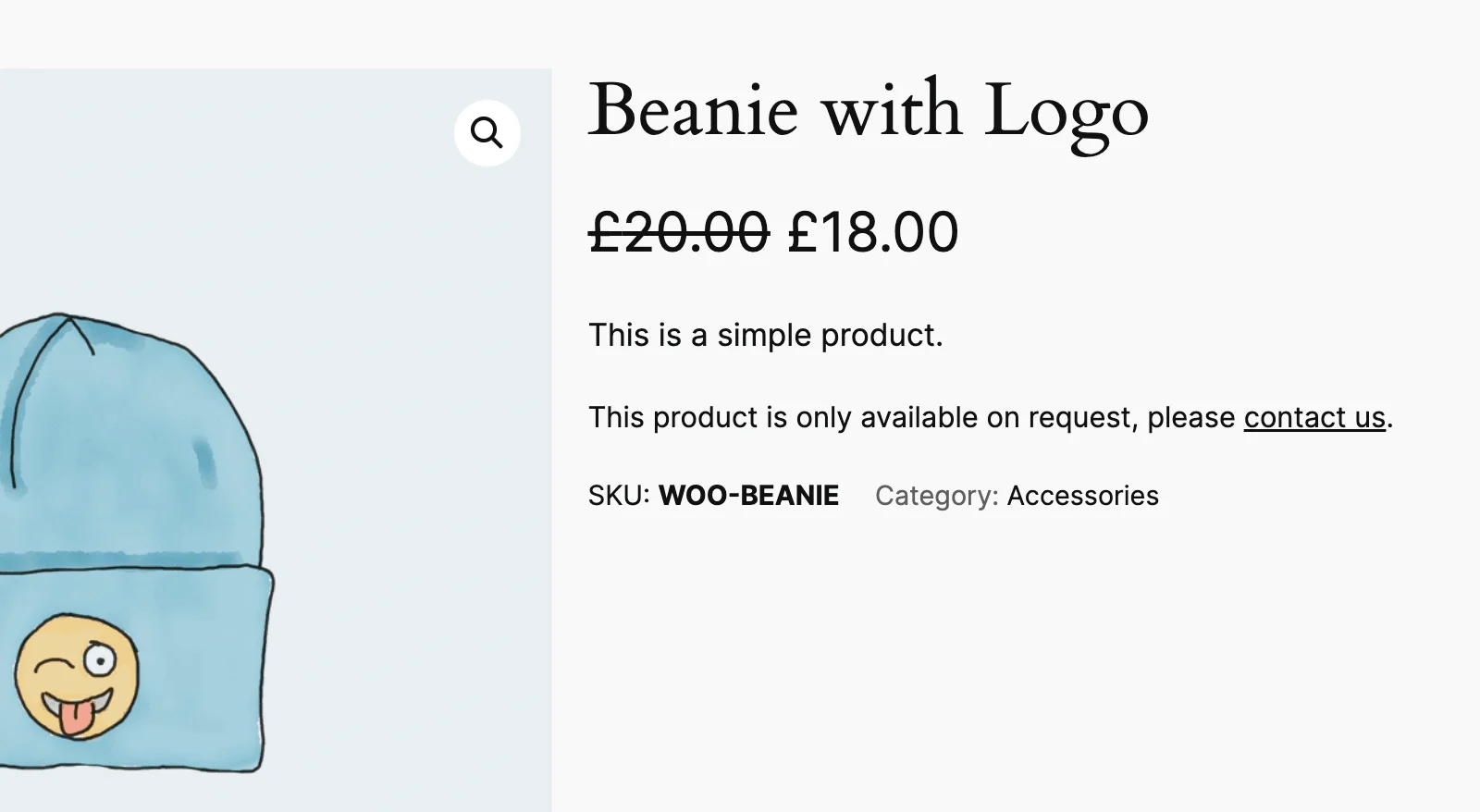 Custom product availability message in WooCommerce