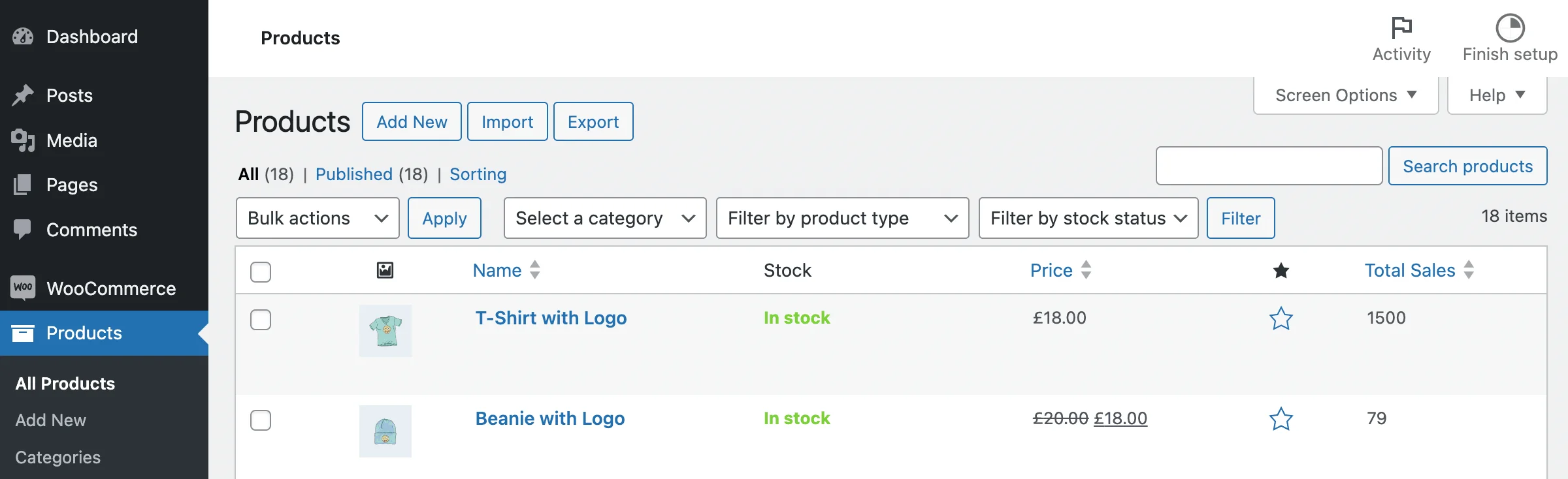 WooCommerce add column to the product list